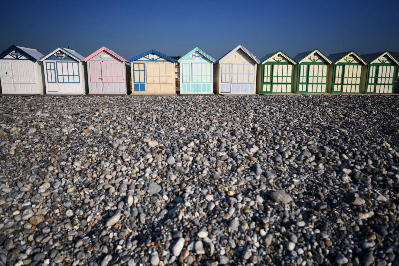 Cabines de plage de Cayeux-sur-Mer