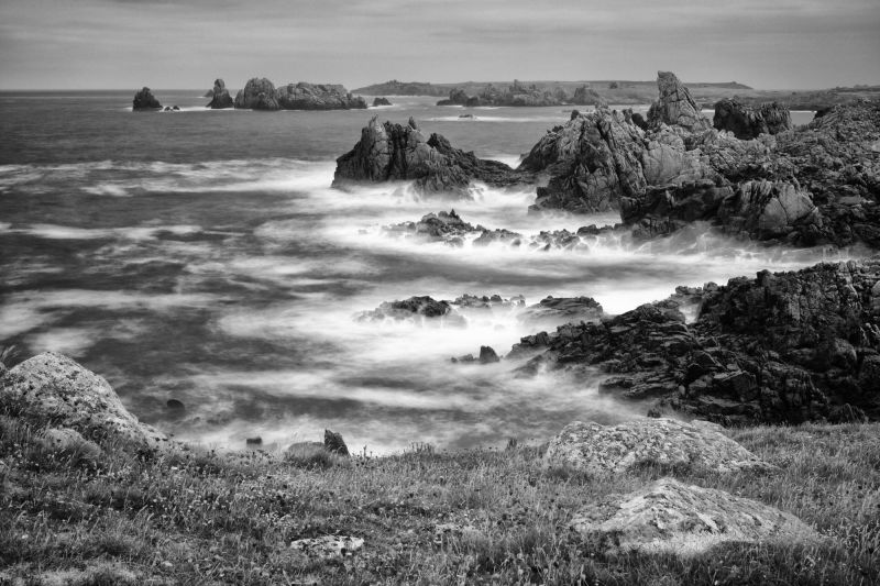 Paysage de la côte à La Pointe de Pern à Ouessant