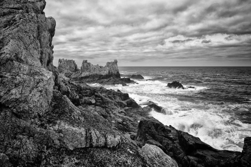 Paysage de la côte à La Pointe de Pern à Ouessant