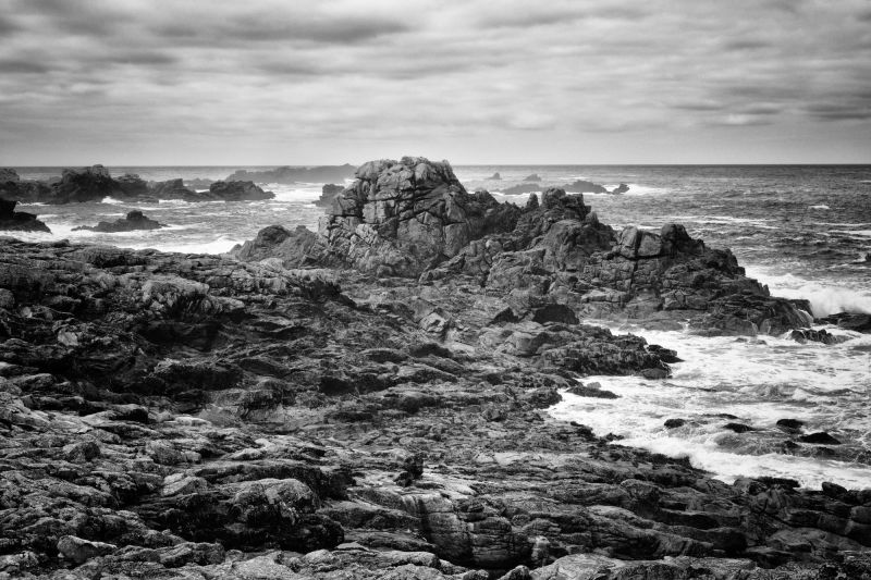 Paysage de la côte à La Pointe de Pern à Ouessant