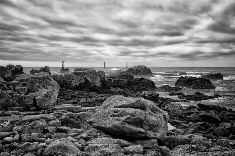 Paysage de la côte à La Pointe de Pern à Ouessant