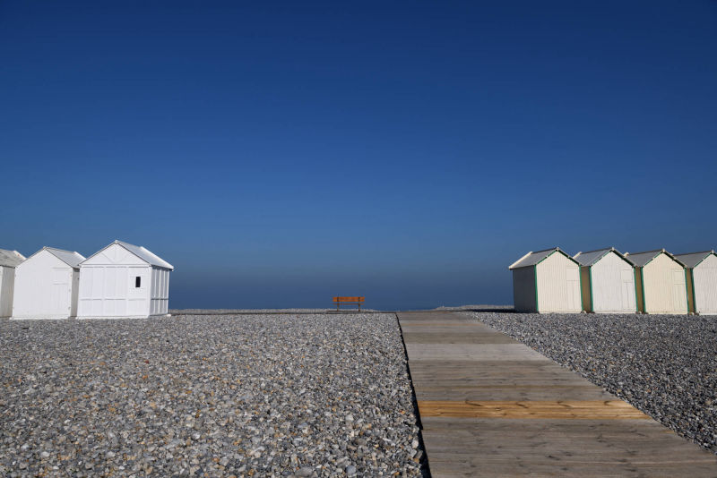 Plage de Cayeux-sur-Mer et ses cabines