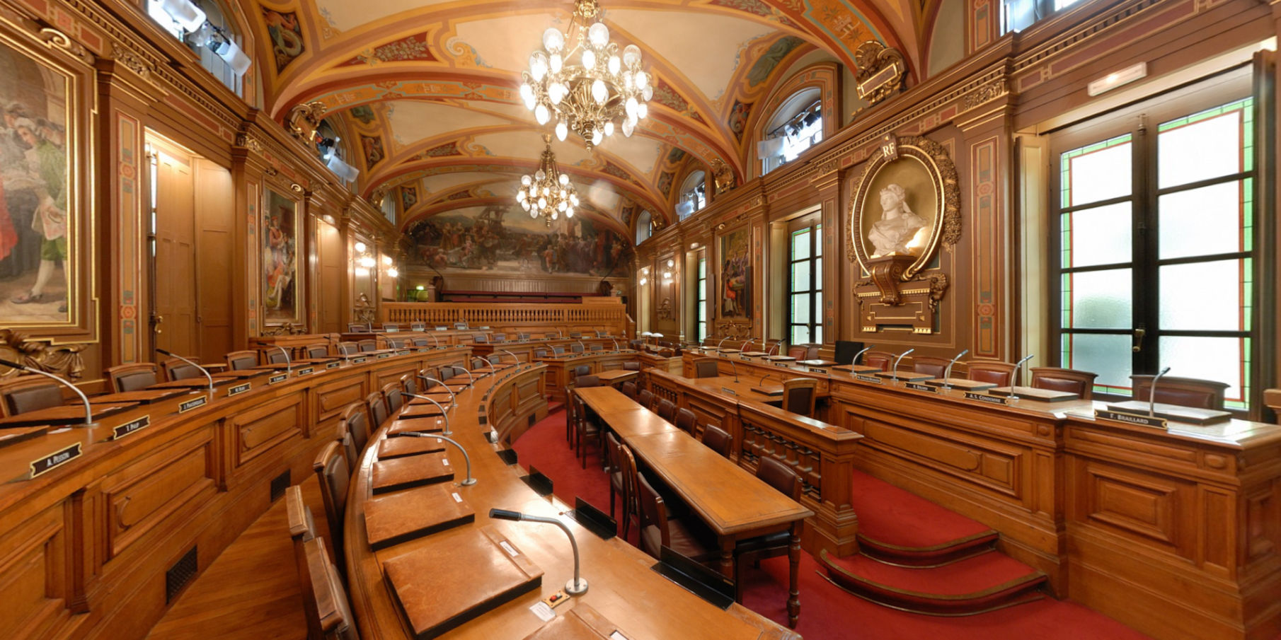 Mairie de Lyon - Salle du Conseil Municipal 